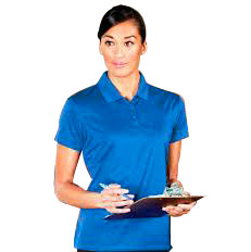 Polo feminina para uniforme